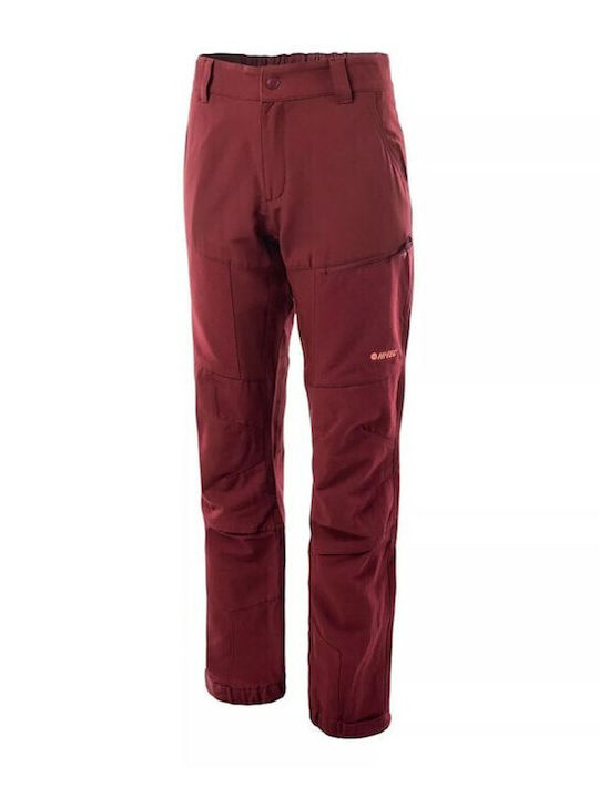 Damen Stoff Hose Rot