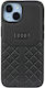 Audi Umschlag Rückseite Leder / Kunststoff Schwarz (iPhone 14)
