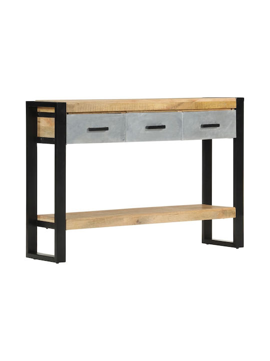 Solid Wood Console Table L110xW30xH76cm