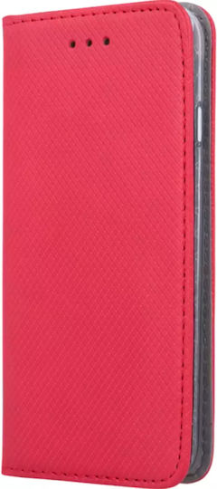 Smart Magnet Back Cover Plastic / Silicon Roșu (Moto G13)