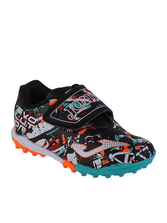 Evolution Kids Turf Soccer Shoes without Laces Black