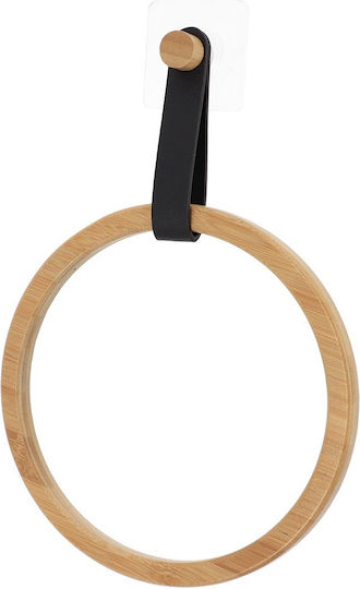Eurocasa Bathroom Ring Single with Sticker 31x21cm Brown