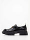 Ash Leather Women's Moccasins in Black Color