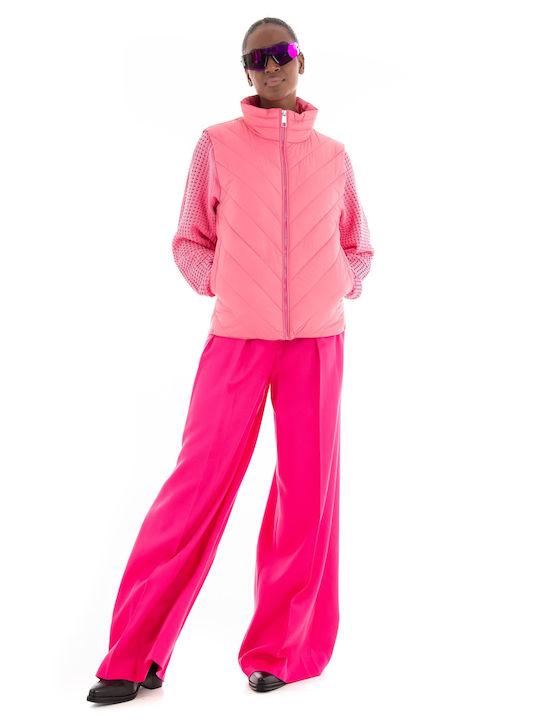 Hugo Boss Women's Short Puffer Jacket for Spring or Autumn Pink