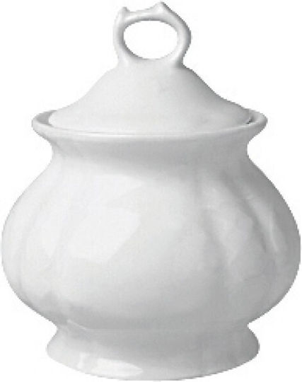 Güral Porselen Flora Sugar Bowl Serving White