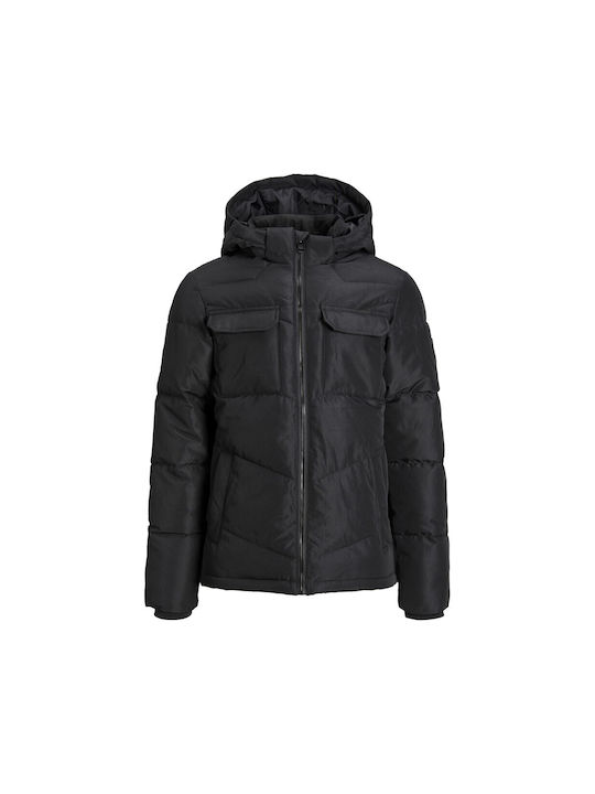 Jack & Jones Kinderjacke Kurz mit Kapuze Black