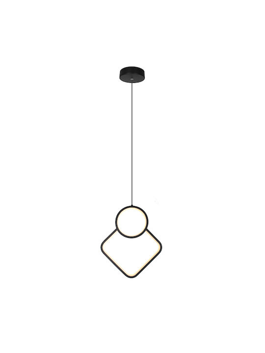 Alphab2b Pendant Light LED with Natural White Light Black