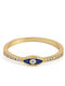 George Art Jewels Γυναικείο Δαχτυλίδι με Ζιργκόν από Ασήμι Επιχρυσωμένο