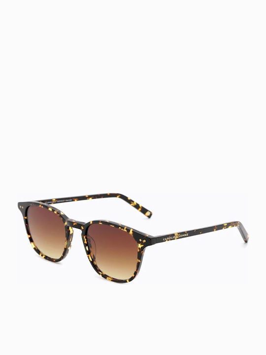 Carolina Lemke Ireland Unisex Sunglasses with Brown Tartaruga Plastic Frame and Brown Gradient Lens CL9207-03