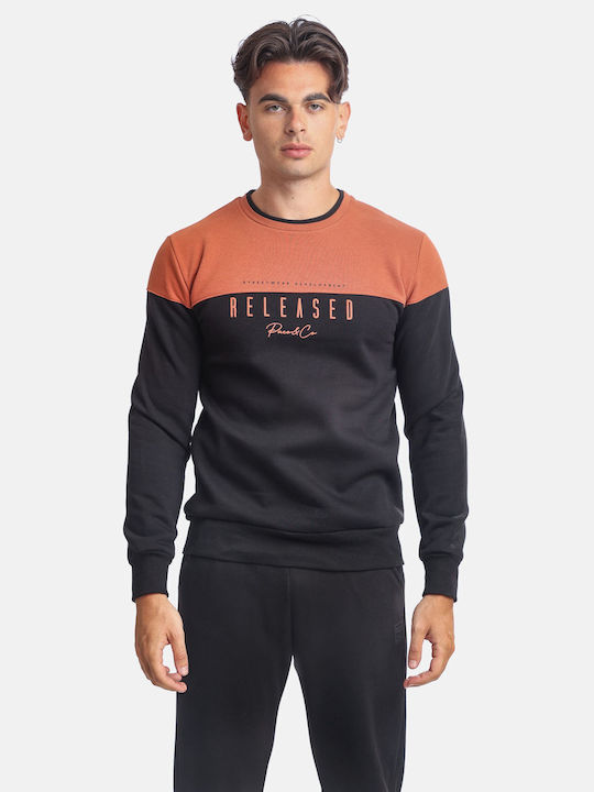 Paco & Co Men's Sweatshirt with Hood Orange