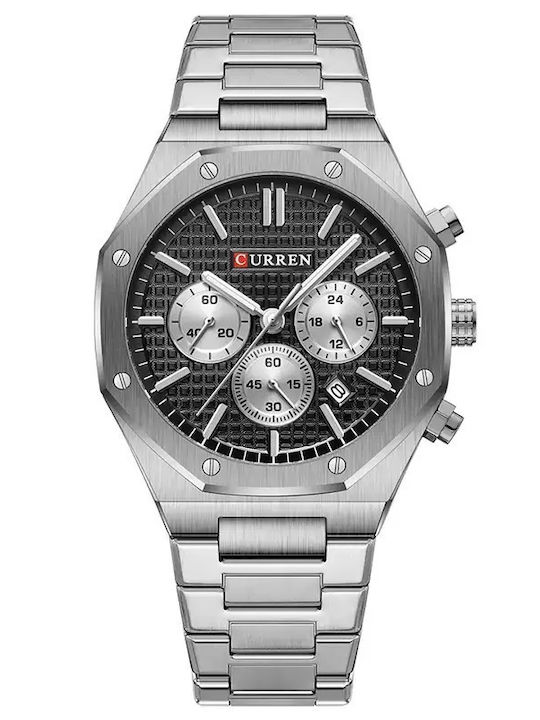 Curren Ανδρικό Ρολόι 43mm Χρονογράφος Μπαταρίας...