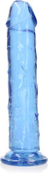 Shots Real Rock Crystal Clear Ρεαλιστικό Dildo με Βεντούζα Μπλε 23cm