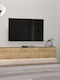 TV Stand Damla with LED Lighting Sapphire Oak L180xD29.5xH29.5cm
