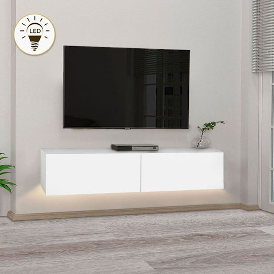 Aristo Επιτοίχιο με Φωτισμό Led Λευκό 135x31.6x25εκ. Aristo Επιτοίχιο με Φωτισμό Led Λευκό 135x31.6x25εκ.