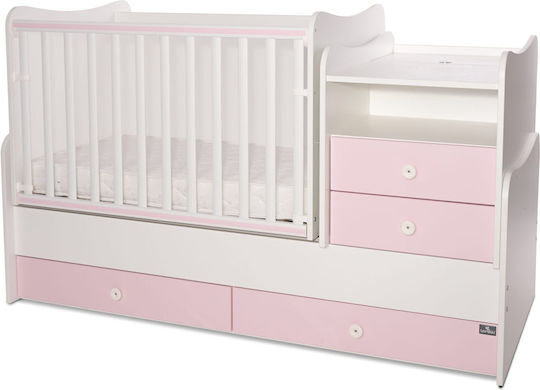 Lorelli Πολυμορφική Κούνια Combo White / Orchid Pink