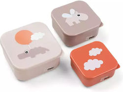Done by Deer Happy Clouds Plastic Kids' Lunch S...