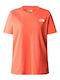 The North Face FOUNDATION GRAPHIC Women's Athletic T-shirt Orange