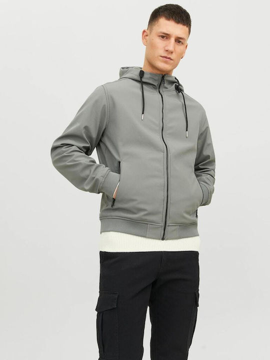 Jack & Jones Men's Winter Jacket Waterproof Gray