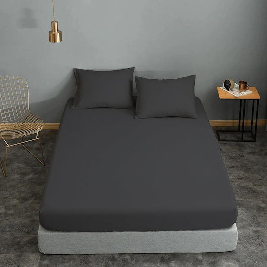 Le Blanc Cotton Line Διπλό 150x200+22εκ. με Λάστιχο Γκρι Le Blanc Cotton Line Διπλό 150x200+22εκ. με Λάστιχο Γκρι