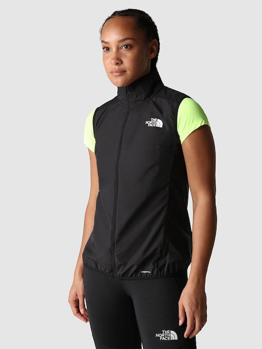 The North Face Women's Running Short Sports Jacket Windproof for Spring or Autumn Black