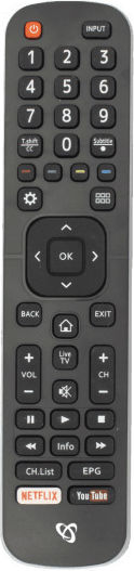 Sbox Συμβατό Τηλεχειριστήριο RC-01405-HISENSE για Τηλεοράσεις Hisense
