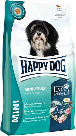 Happy Dog Fit & Vital 10kg Dry Food Gluten-Free for Adult Small Breed Dogs with Poultry and Beef