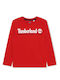 Timberland Kids Blouse Long Sleeve Red