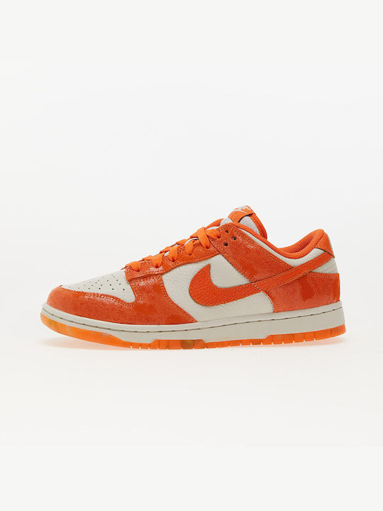 Nike Dunk Γυναικεία Sneakers Light Bone / Safety Orange / Laser Orange
