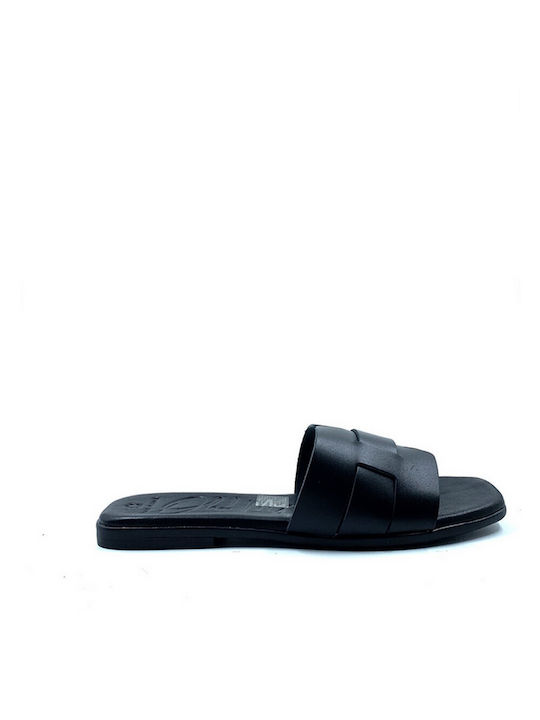 Oh My Sandals Women's Flat Sandals Anatomic Flatforms in Black Color