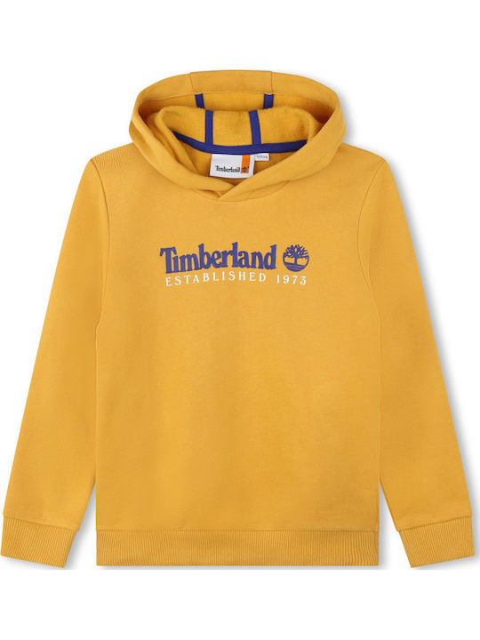 Timberland Детски Суичър с Качулка Жълт