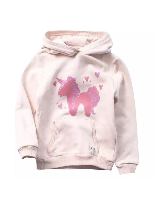 Ako Kids Sweatshirt with Hood Pink