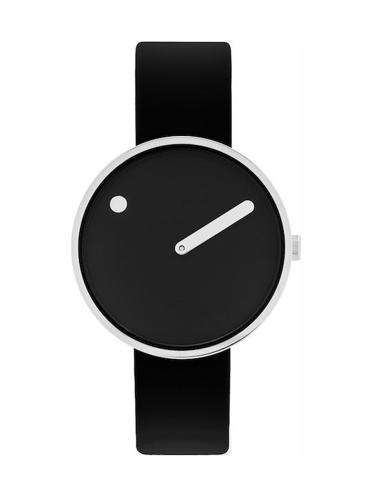 Picto Women's Watch with Black Metal Bracelet