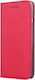 Smart Magnet Umschlag Rückseite Kunststoff / Silikon Rot (Honor X7)