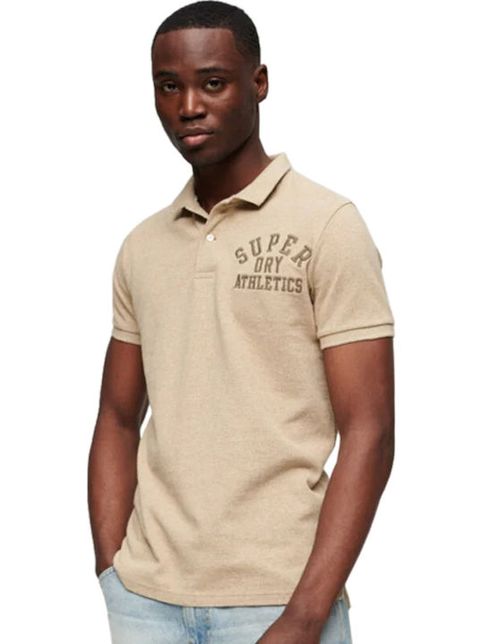 Superdry Superstate Polo Short Sleeve Blouse Brown