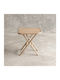 Side Table made of Bamboo Beige L50xW50xH50cm