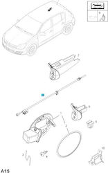 Opel Cablu Piese pentru Motorul Mașinii 5182978