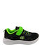 Evolve Kids Sports Shoes Running with Hoop & Loop Closure Black