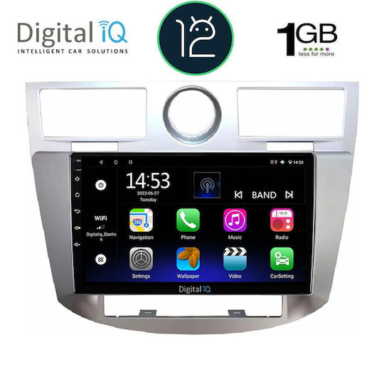Digital IQ Ηχοσύστημα Αυτοκινήτου Chrysler Sebring Sebring 2008-2010 (Bluetooth/USB/WiFi/GPS/Apple-Carplay/Android-Auto) με Οθόνη Αφής 9"