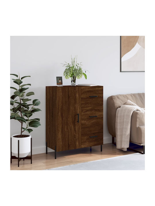 Schrank Boden Brown Oak 69.5x34x90cm