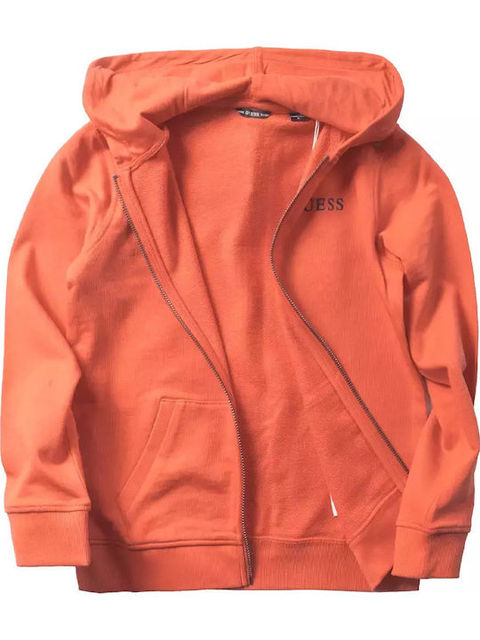 Kids Sweatshirt Cardigan with Hood Orange Active