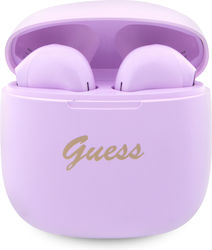 Guess Script Logo Earbud Μωβ
