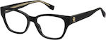 Tommy Hilfiger Plastic Eyeglass Frame Black TH2001 807