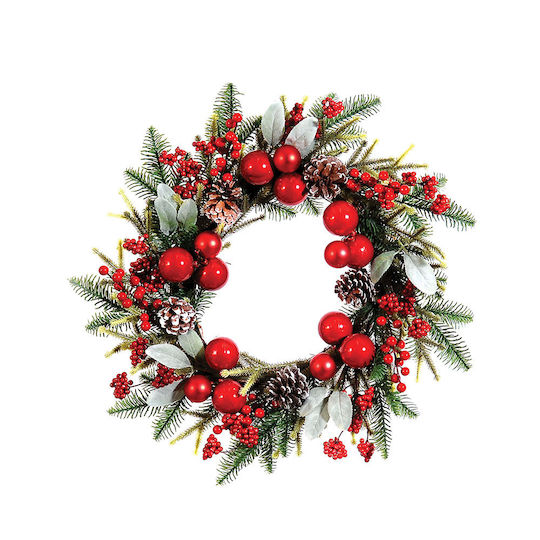 Lianos Weihnachtsdekoration Kranz mit Durchmesser 60cm.