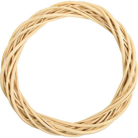 Crăciun Decorativ Lemnos Coroană de flori cu Diametru 30cm.