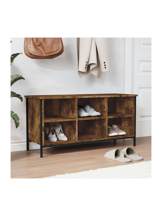 Wooden Shoe Organizer Brown 100x35x50cm