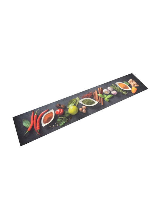 vidaXL Kitchen Mat Runner with Anti-slip Underlay Multicolour 60x300εκ.