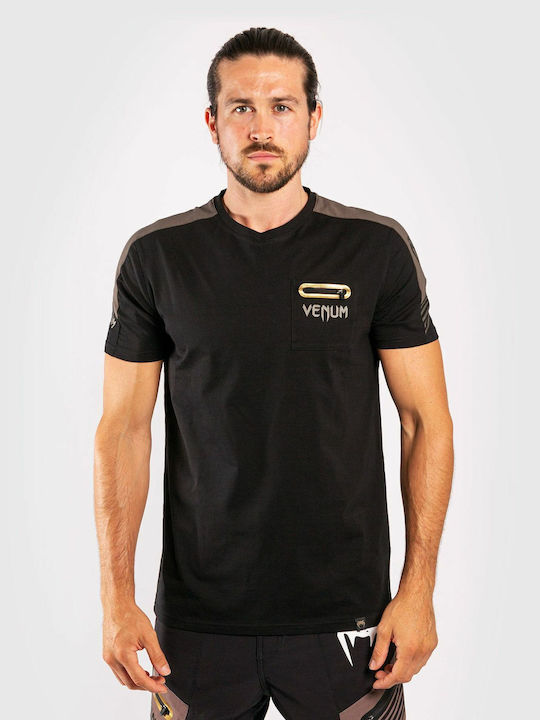 Venum Ανδρικό T-shirt Κοντομάνικο Μαύρο