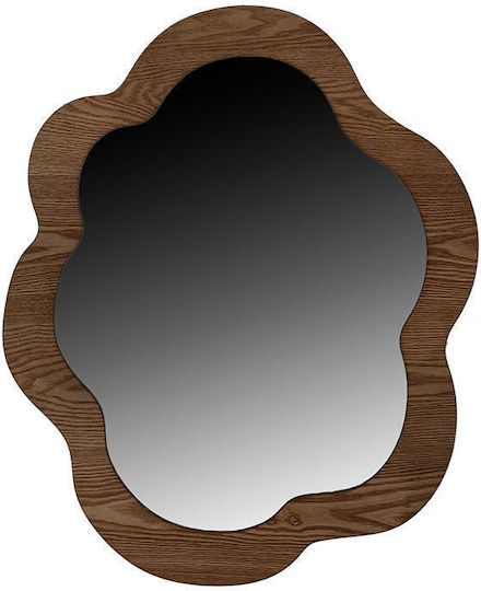 Fylliana 23221 Oglindă de Perete cu Argintiu Ramă din Lemn 79x66cm 1buc