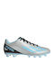 adidas X Crazyfast Messi.4 Football Shoes with Cleats Silver Metallic / Bliss Blue / Core Black