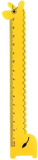 Kunststoff Lineal 15cm Gelbe